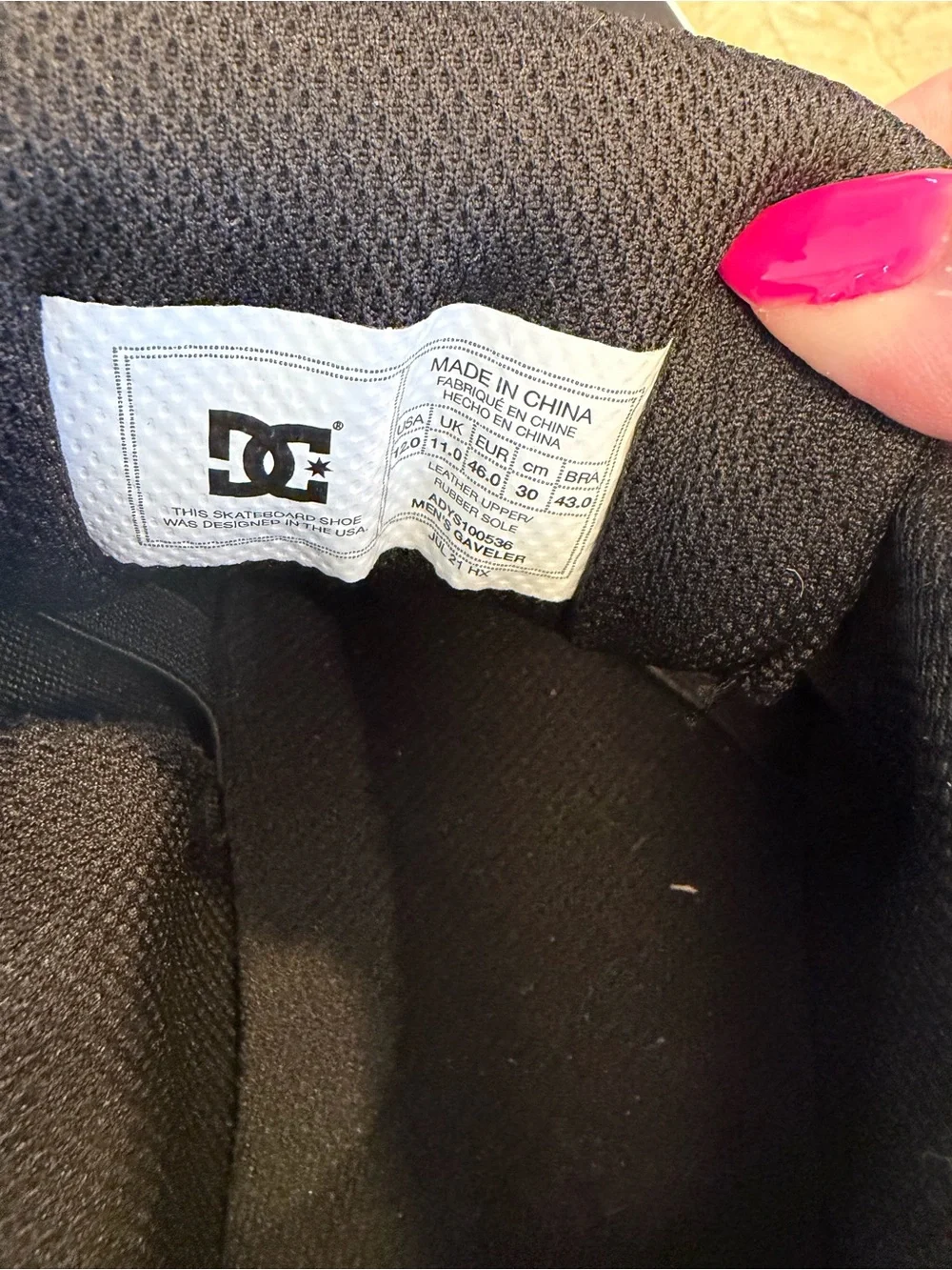 DC sneakers in Black